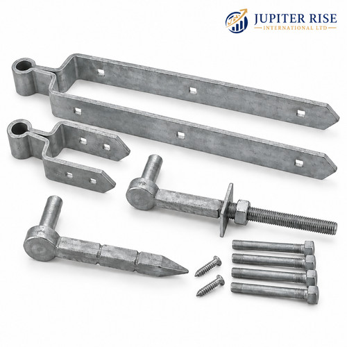 Field gate hinge double - gate,