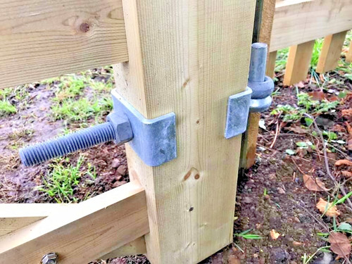Gate hinge adjustable - , bottom