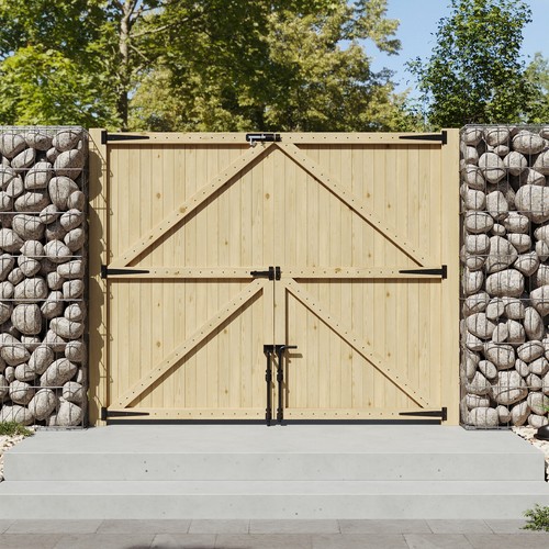 Driveway gate wooden - driveway,