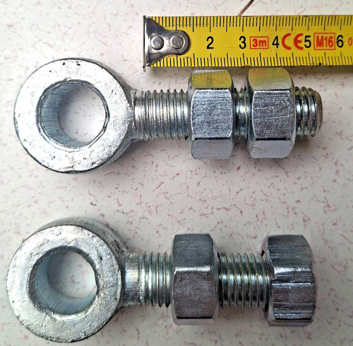 Pair adjustable gate hinge - gate, eye